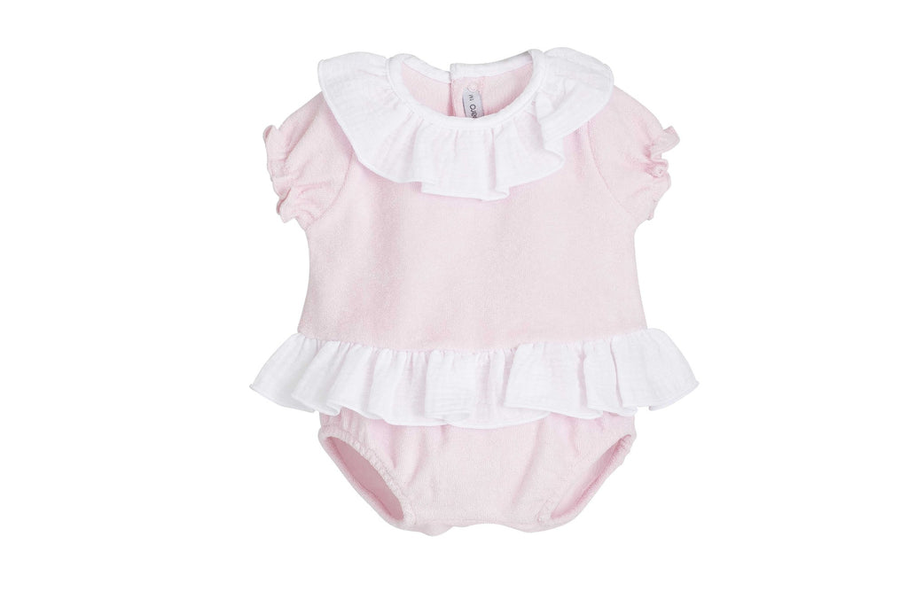 Set Terry Bow Pink - Calamaro