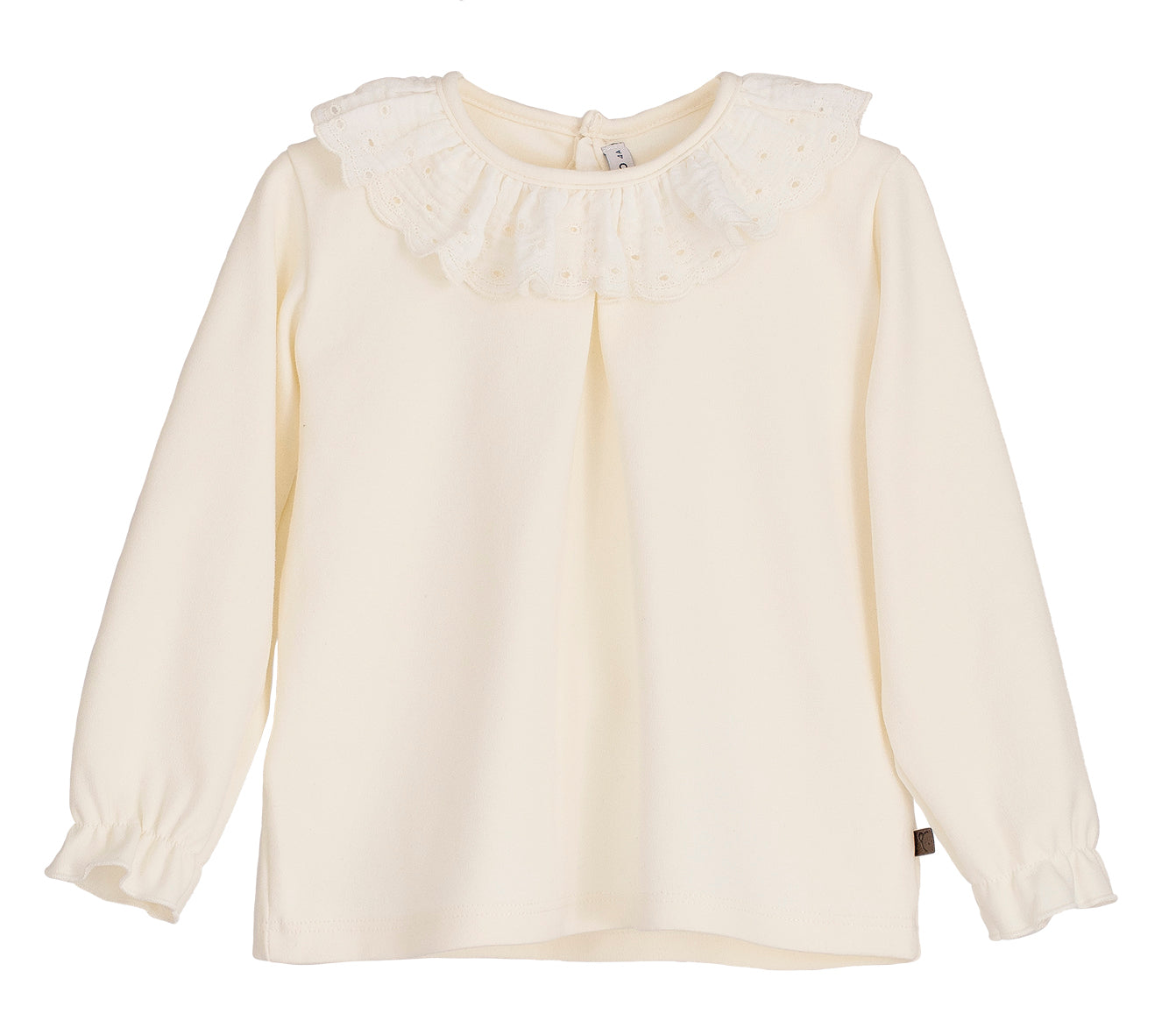 Shirt Broderie Off White Long - Calamaro