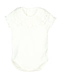 Romper Off White Lace Short - Calamaro
