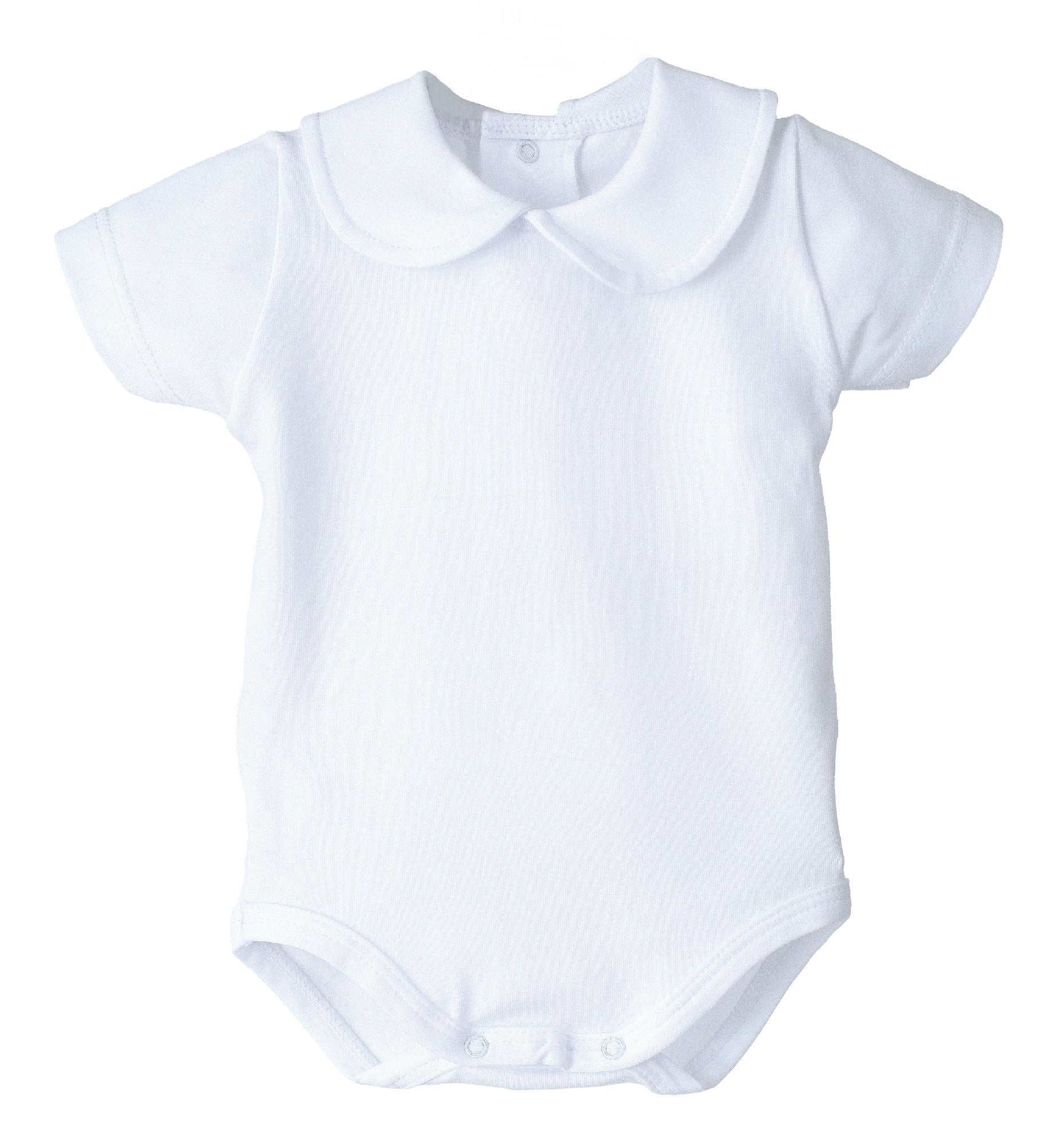 Personalisatie Romper White Collar Short - Calamaro