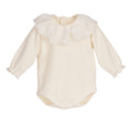 Romper Broderie Off White Long - Calamaro