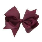 Hairbow Grosgrain Large Burgundy - Siena