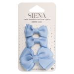 Hair Bows 3 Pack Sky Blue - Siena
