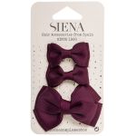 Hair Bows 3 Pack Burgundy - Siena
