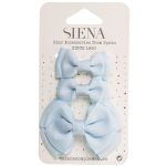 Hair Bows 3 Pack Light Blue - Siena