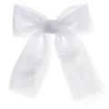 Large Tulle Hair Clip White - Siena