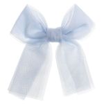Large Tulle Hair Clip Light Blue - Siena