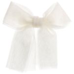 Large Tulle Hair Clip Cream - Siena
