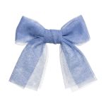 Medium Tulle Hair Clip French Blue - Siena