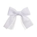 Medium Tulle Hair Clip White - Siena