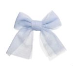 Medium Tulle Hair Clip Light Blue - Siena