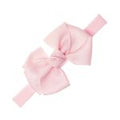 Elastic Headband Grosgrain Bow Light Pink - Siena