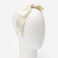 Headband XL Satin Bow Cream - Siena