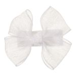 Mini Hair Clip Tulle White - Siena