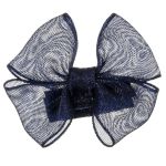 Mini Hair Clip Tulle Navy Blue - Siena