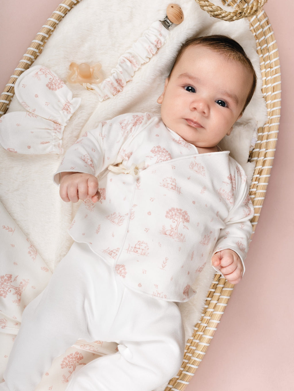 3 Delige Baby Set Mon Cheri Pink - Calamaro