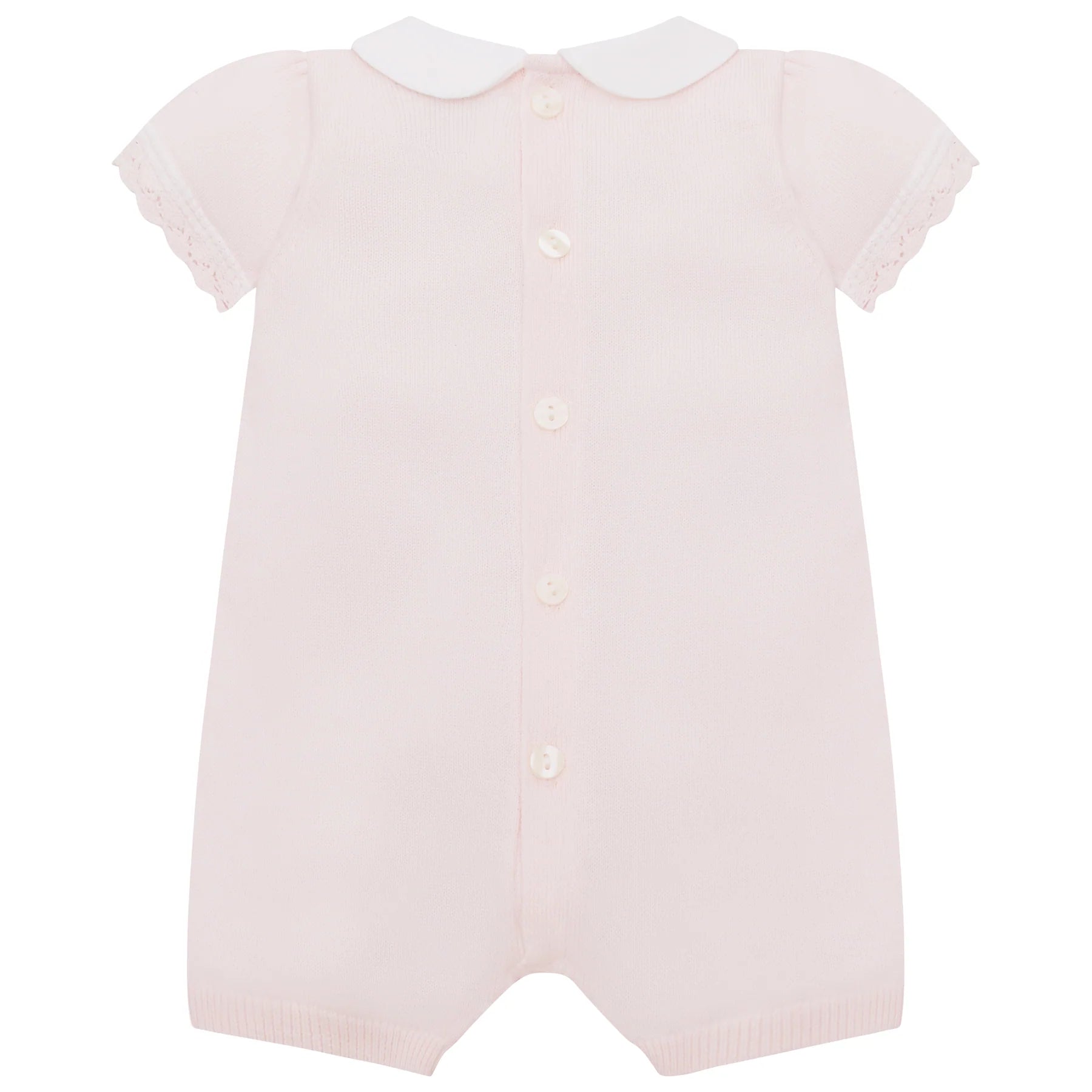 Layla Baby Girl Pink Knit Romper - Emile et Rose
