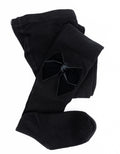 Tights With Velvet Bow Negro - JC Castella