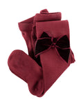 Tights With Velvet Bow Vino  - JC Castella