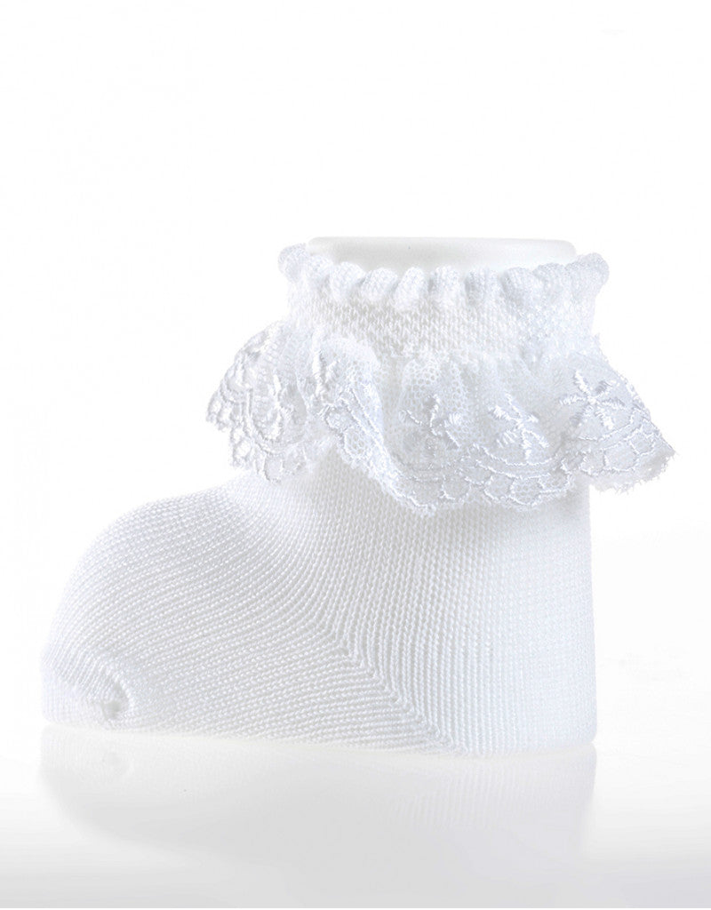 Baby Sock Lace White - JC Castella