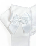 Tights With Satin Bow Blanco - JC Castella