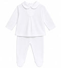 2 Piece Set Cotton White - Blues Baby