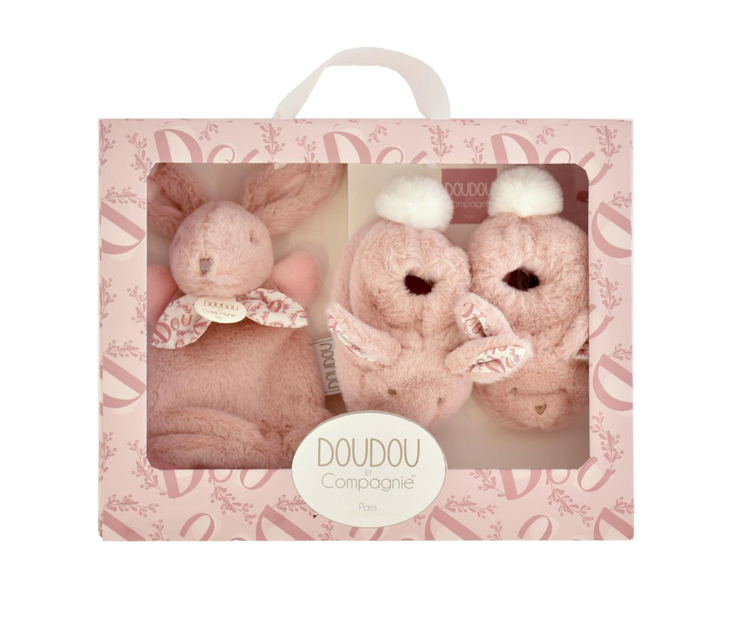 Lapin Set Pink - Doudou et Compagnie