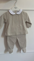 2 Piece Set Cotton Beige - Blues Baby