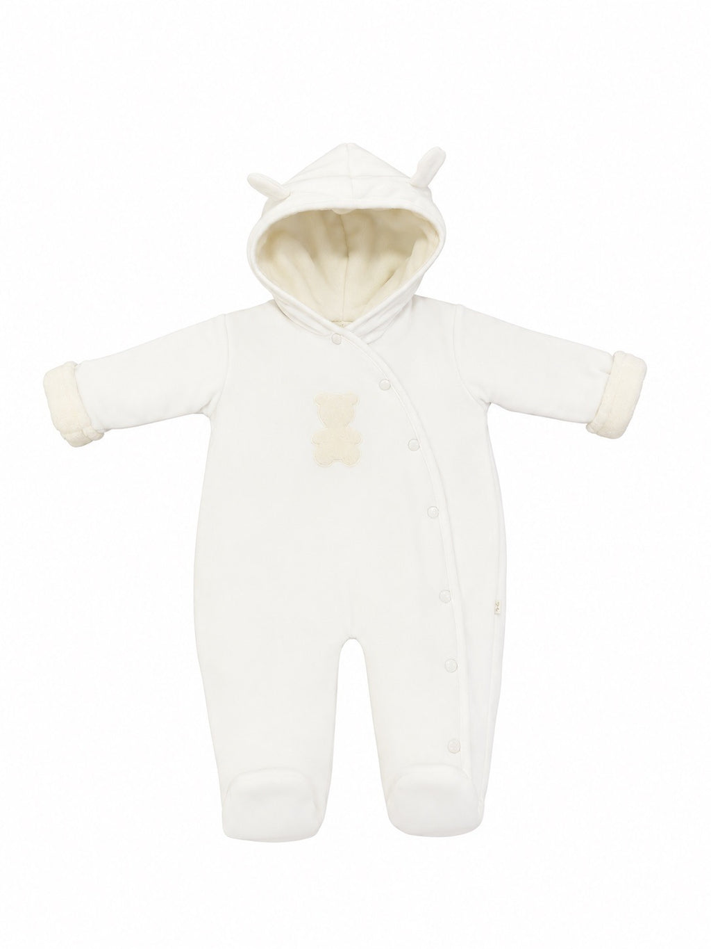 Onesie Bear Velours Ecru - Living Nature