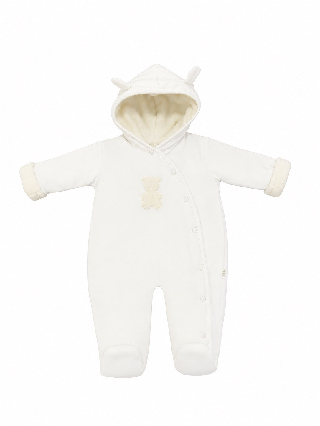 Onesie Bear Velours Ecru - Living Nature