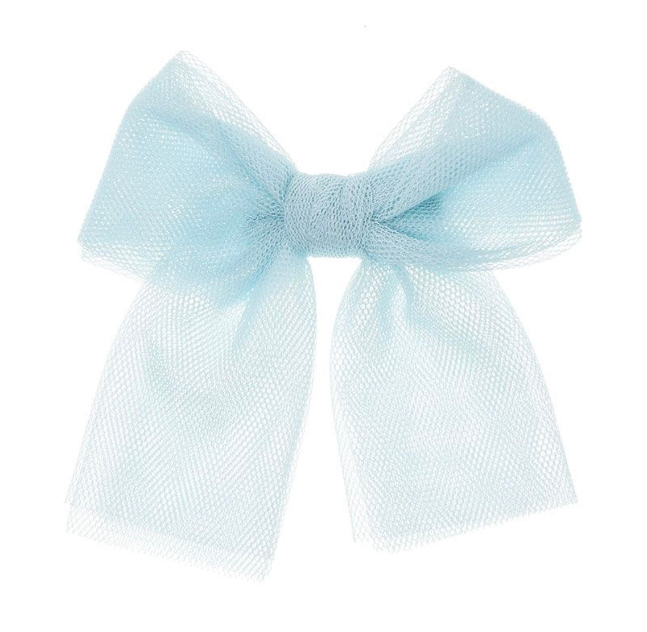 Medium Tulle Hair Clip Turquoise Blue - Siena