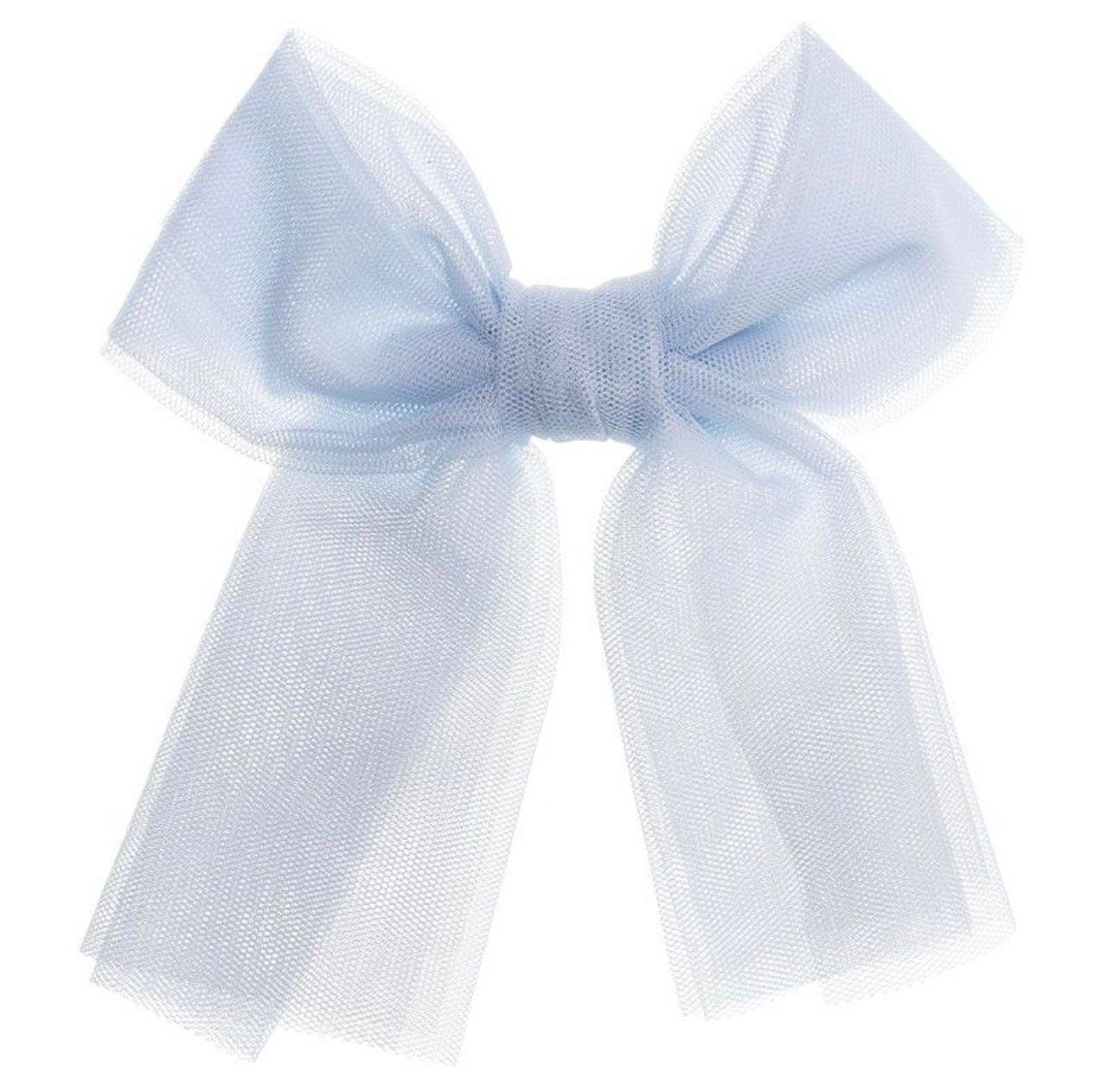 Large Tulle Hair Clip Light Blue - Siena