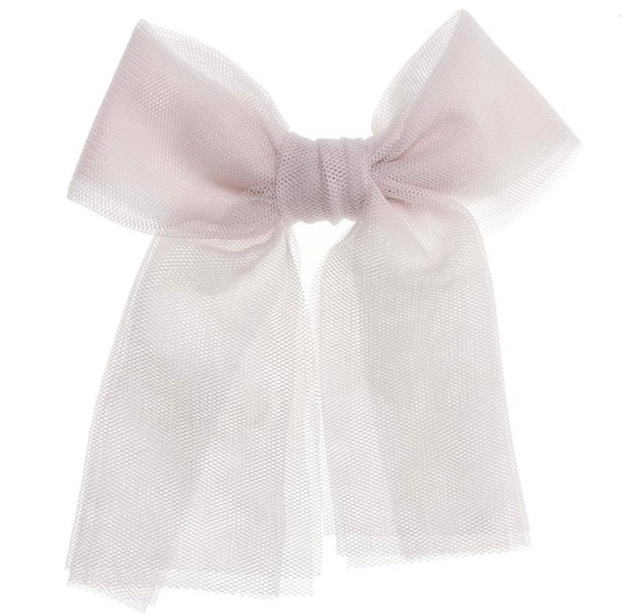 Large Tulle Hair Clip Light Pink - Siena