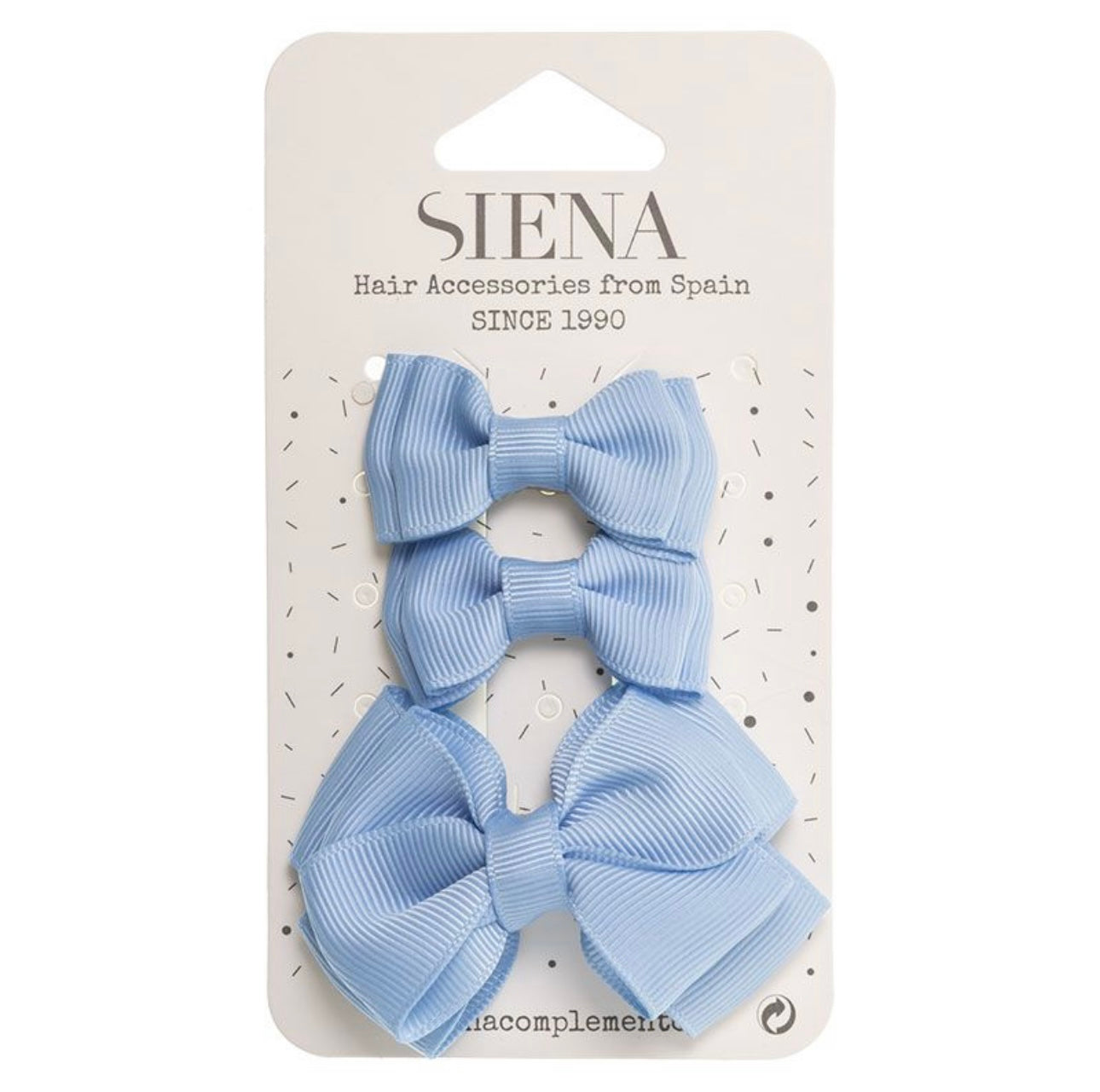Hair Bows 3 Pack Sky Blue - Siena
