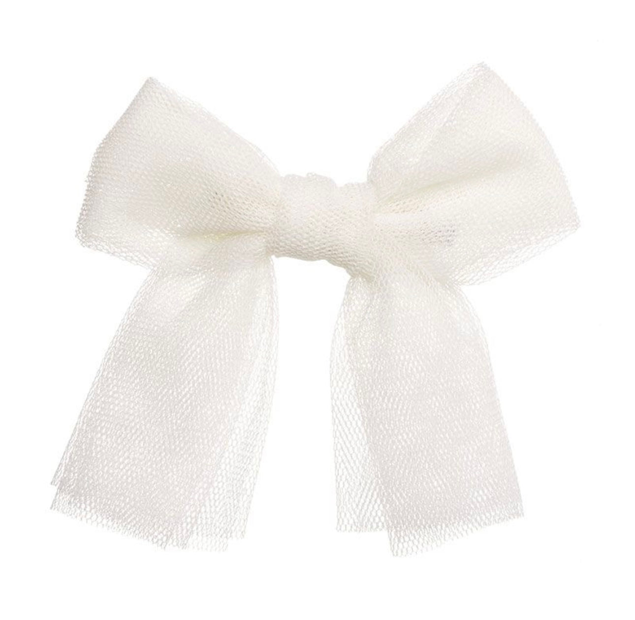 Medium Tulle Hair Clip Cream - Siena