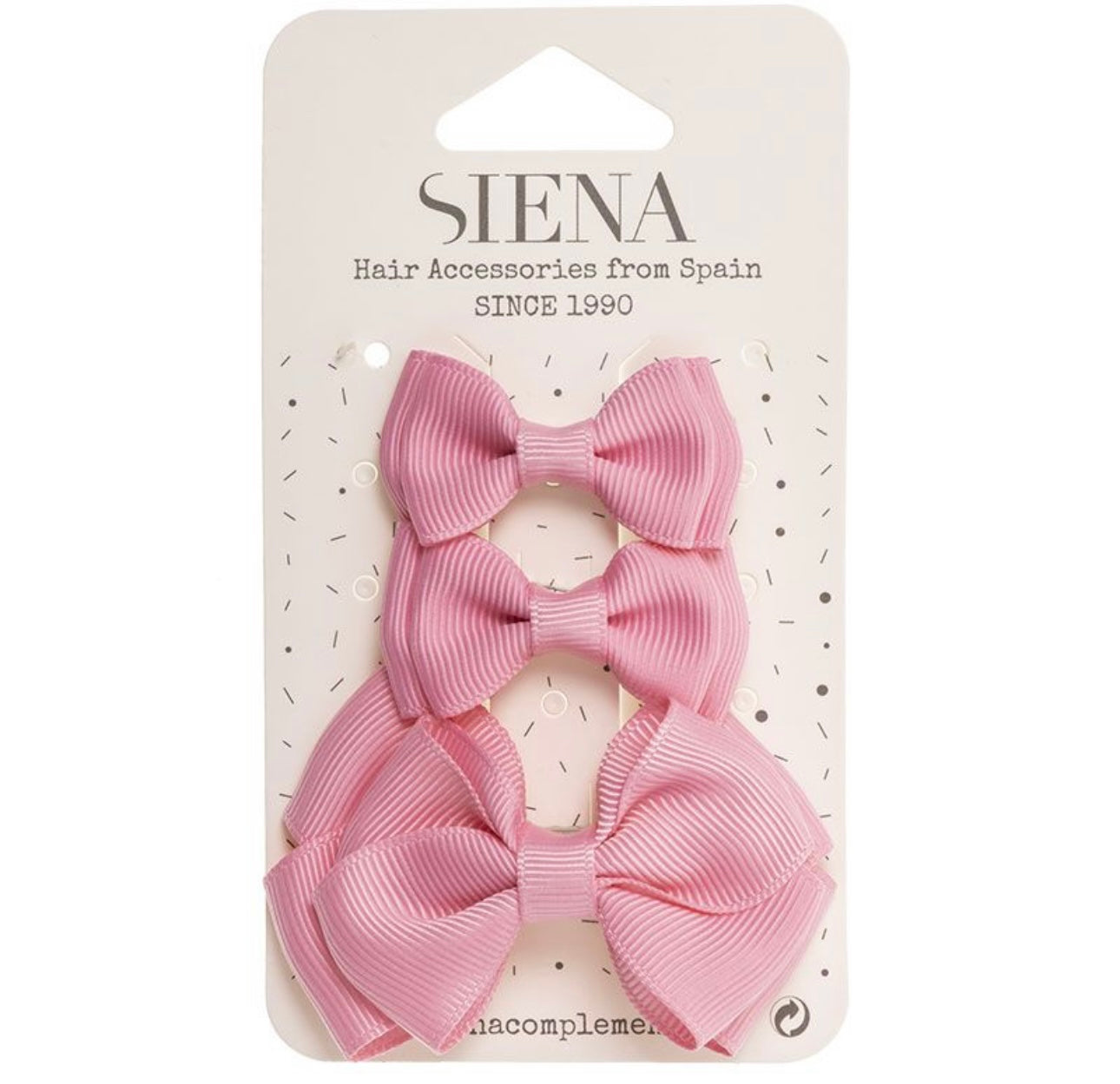 Hair Bows 3 Pack Light Fuchsia - Siena