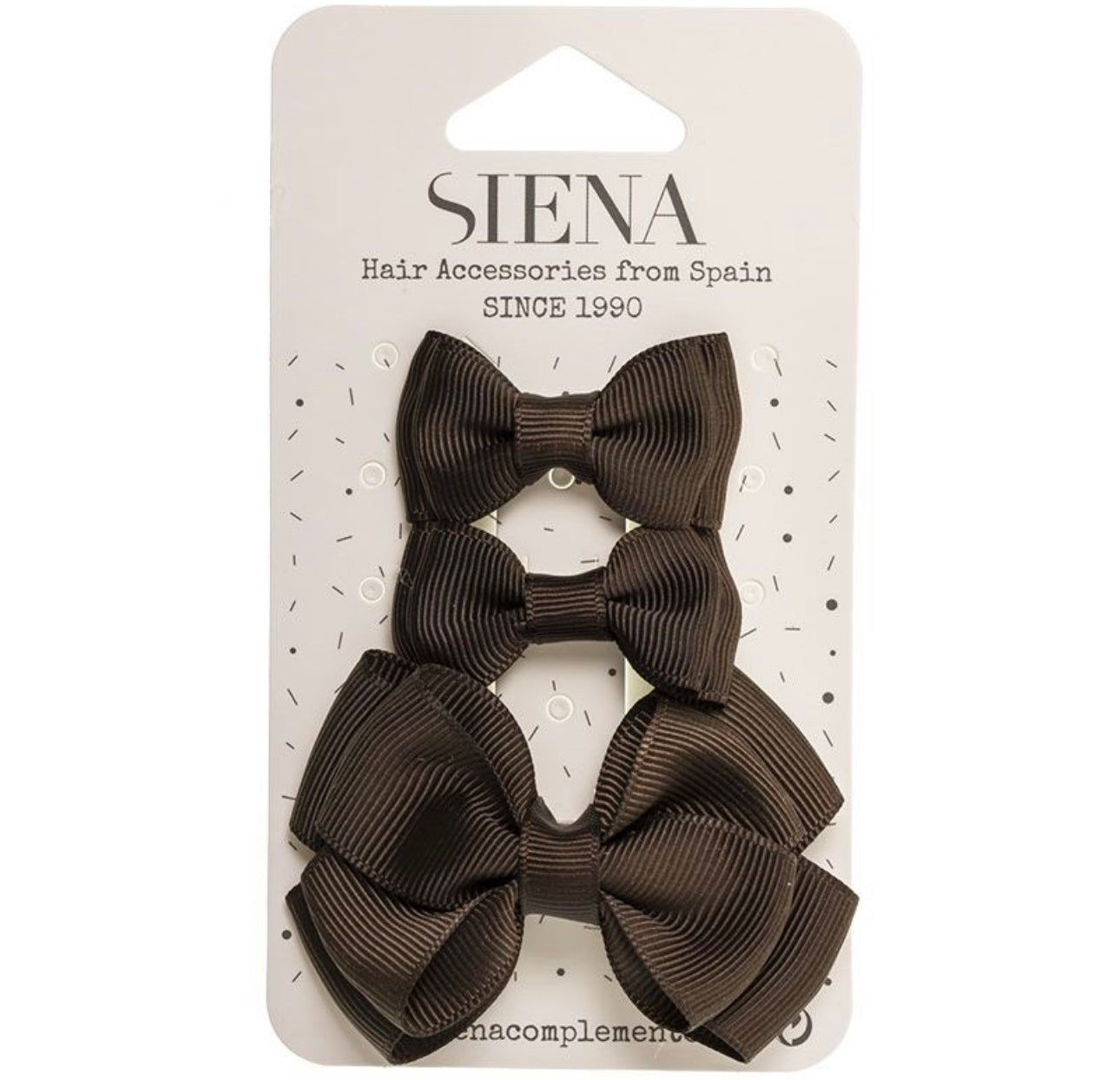 Hair Bows 3 Pack Brown - Siena