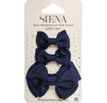 Hair Bows 3 Pack Navy Blue - Siena