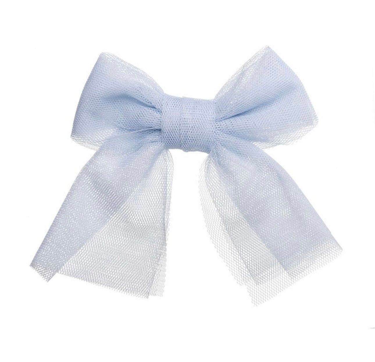 Medium Tulle Hair Clip Light Blue - Siena