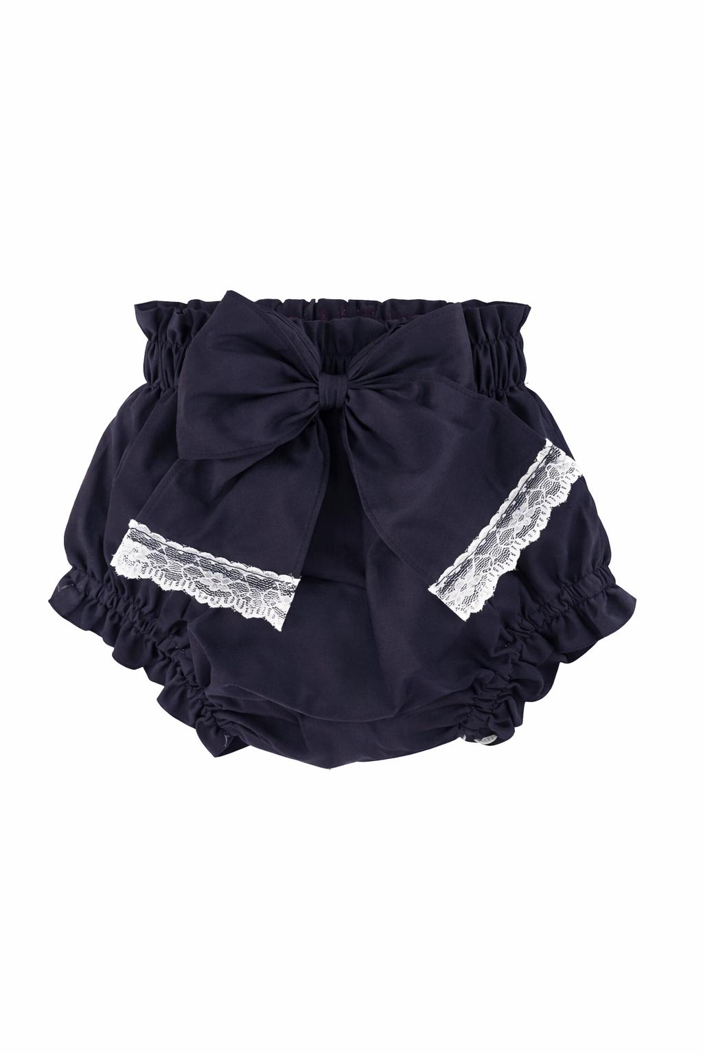 Baby Short Navy Bow