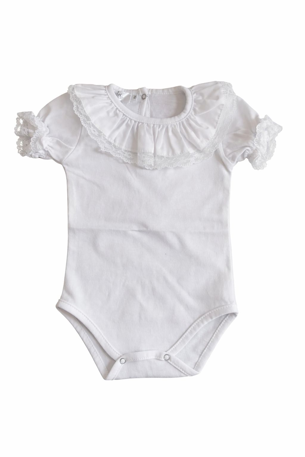Romper Collar With Lace White