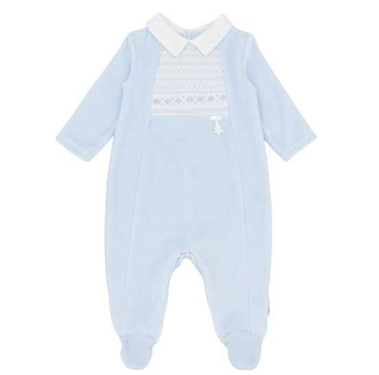 Babysuit Velour Blue - Blues Baby