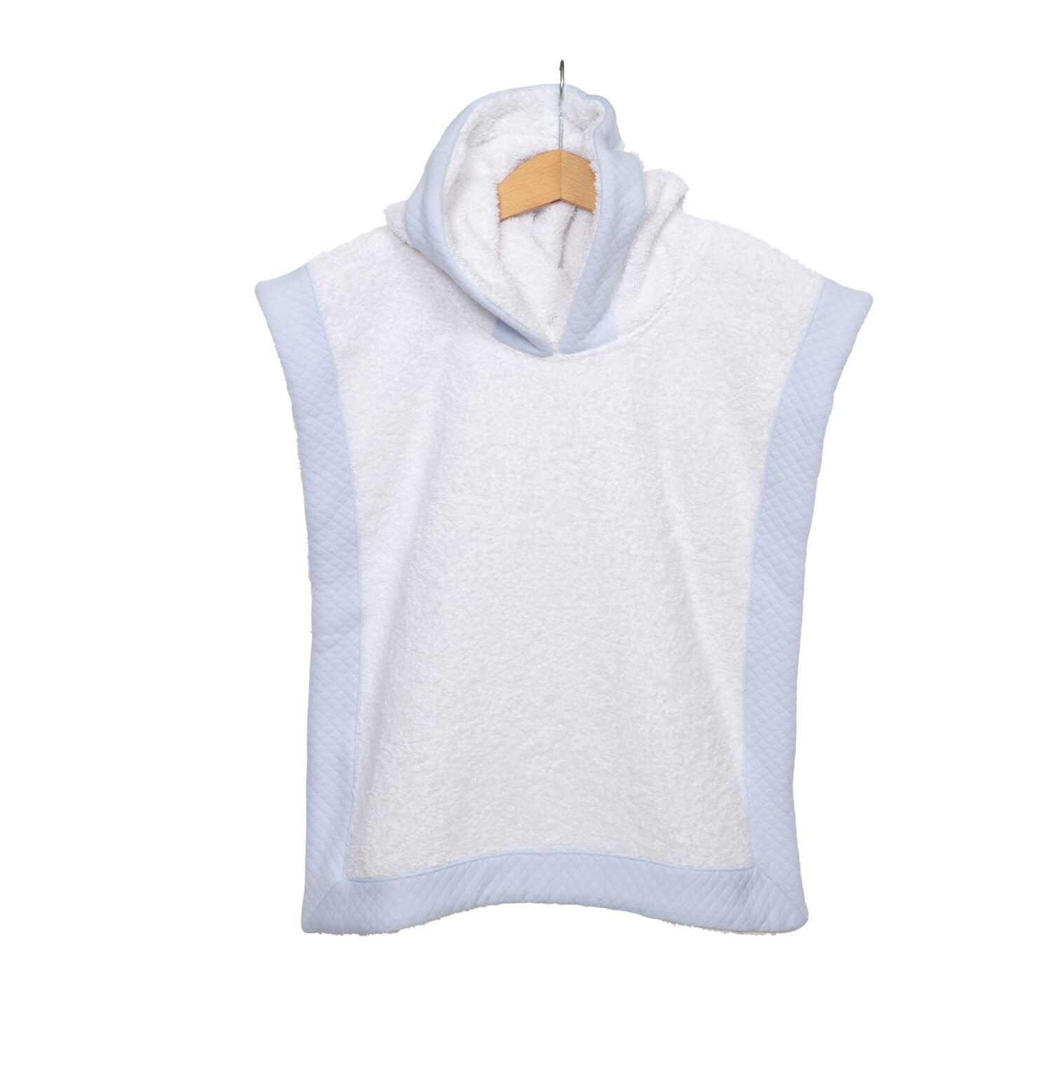 Bad Poncho Wit / Blauw - Living Nature