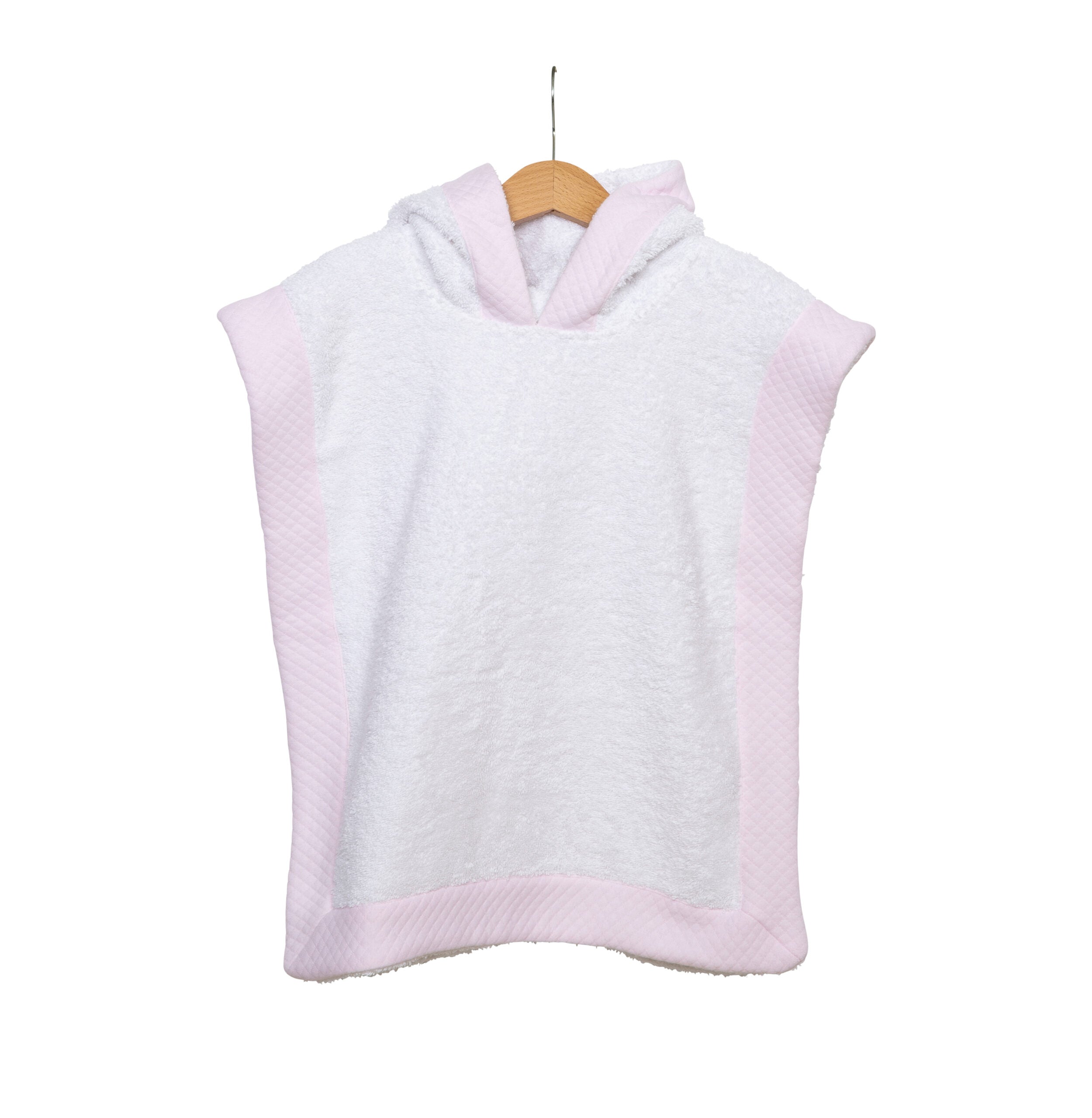 Bad Poncho Wit / Roze - Living Nature