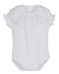 Romper White Lace Short - Calamaro